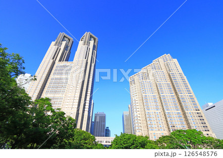 東京都新宿区、東京都庁第一本庁舎の風景 東京都新宿区、東京都庁第一本庁舎の風景 126548576