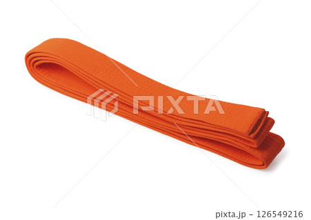 Orange belt for martial arts 126549216