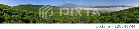 丹沢の鉄砲木ノ頭(明神山)より 三国山稜と富士山と道志山塊のパノラマ 丹沢の鉄砲木ノ頭(明神山)より 三国山稜と富士山と道志山塊のパノラマ 126549744