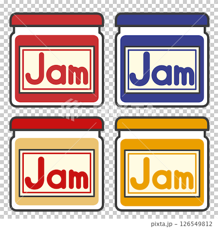 いろいろなジャムのイラスト いろいろなジャムのイラスト 126549812