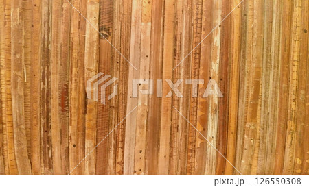 Authentic Rattan Plank Background. 126550308