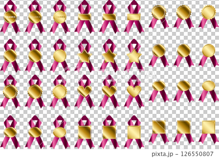 標籤、色帶、12 洋紅色 標籤、色帶、12 洋紅色 126550807