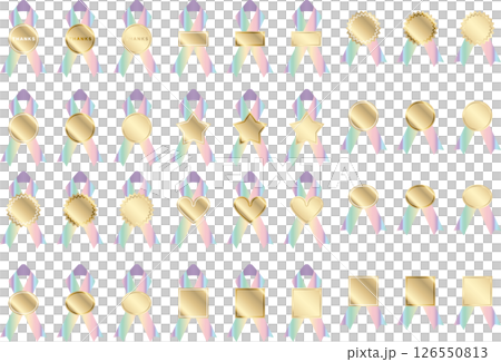 Label, ribbon, 20 rainbow colors 126550813