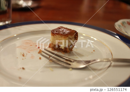 最後の一口のチーズケーキ 最後の一口のチーズケーキ 126551174