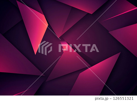 A geometric background featuring dark magenta and purple triangles with subtle light flares and star-like speckles. 126551321