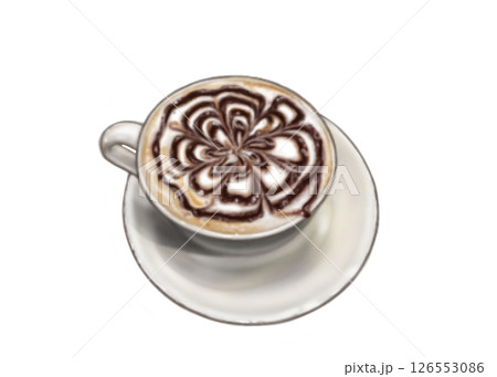 おしゃれなカフェモカ 126553086