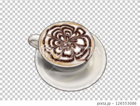 おしゃれなカフェモカ 126553086