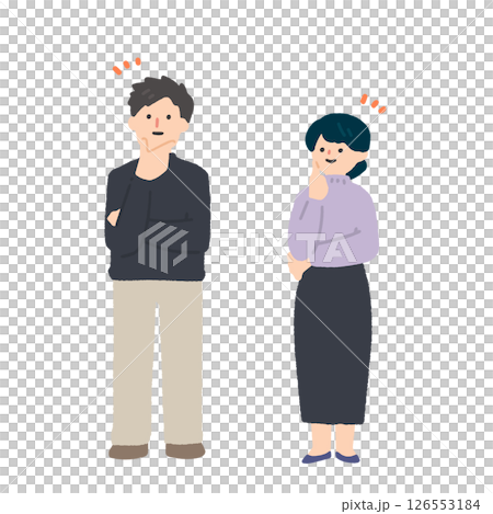 表情滿意的年輕男女 126553184