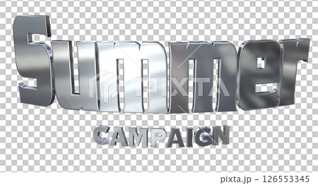 3DCG文字「Summer Campaign(サマーキャンペーン)」 3DCG文字「Summer Campaign(サマーキャンペーン)」 126553345