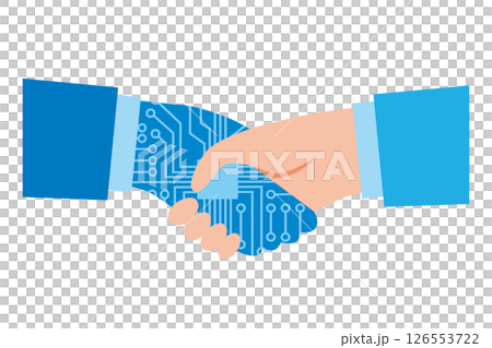 與數位合作的例證 126553722