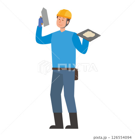 左官職人の男性 126554094
