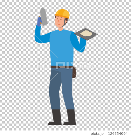 左官職人の男性 126554094
