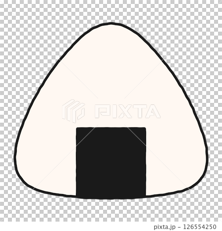 簡單的飯糰插圖素材 簡單的飯糰插圖素材 126554250