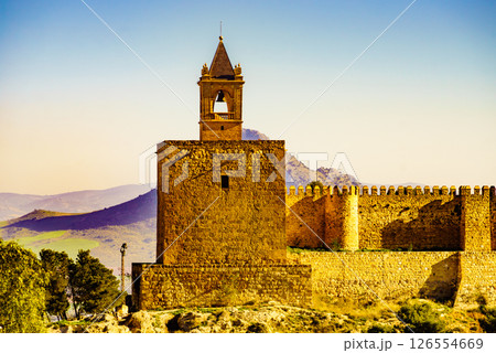 The Alcazaba fortress in Antequera, Spain. 126554669