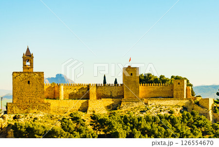 The Alcazaba fortress in Antequera, Spain. 126554670