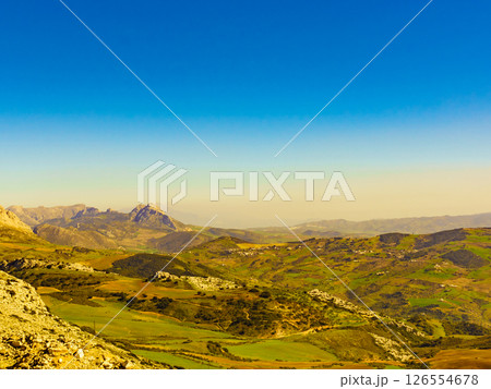 Mountain landscape Torcal de Antequera, Spain Mountain landscape Torcal de Antequera, Spain 126554678