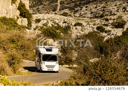 Caravan in Torcal de Antequera, Spain Caravan in Torcal de Antequera, Spain 126554679