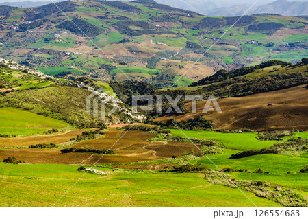 Mountain landscape Torcal de Antequera, Spain Mountain landscape Torcal de Antequera, Spain 126554683