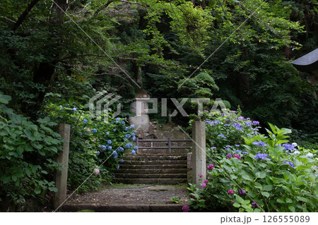 東北　山形県にある山寺の美しい風景 126555089