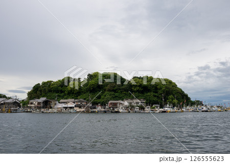日本の兵庫県たつの市室津のとても美しい風景 126555623
