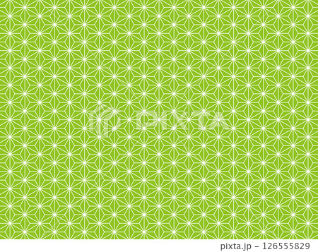 黄緑の麻の葉の背景 126555829