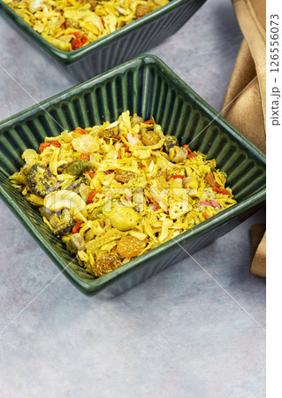 Traditional seasoning in bowl. 126556073