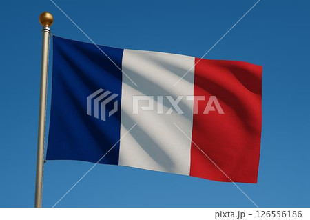フランス共和国　国旗 126556186