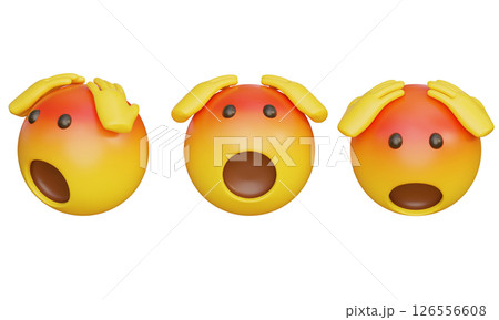 angry expression with open mouth and hands on head Emoji 3D Icon angry expression with open mouth and hands on head Emoji 3D Icon 126556608