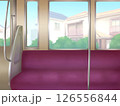 背景イラスト　電車内(昼) 126556844
