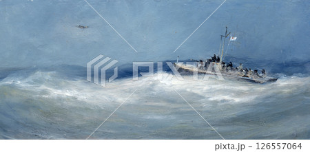 painting of nature, landscape, handmade drawing painting of nature, landscape, handmade drawing 126557064