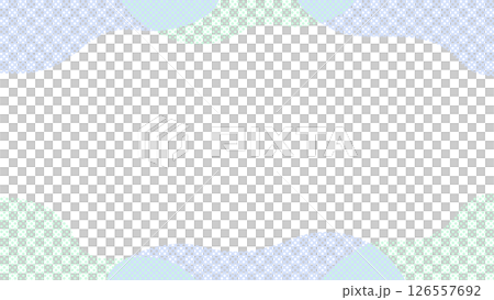 Cute cloud illustration frame blue green Cute cloud illustration frame blue green 126557692