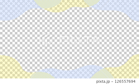 Cute cloud illustration frame blue yellow Cute cloud illustration frame blue yellow 126557694