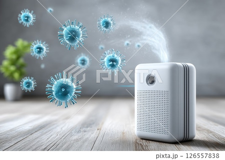 Air Purifier Removing Viruses from Indoor Air Air Purifier Removing Viruses from Indoor Air 126557838