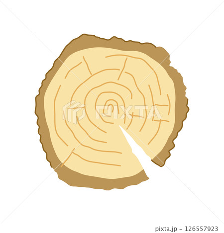 texture wood circle cartoon vector illustration 126557923