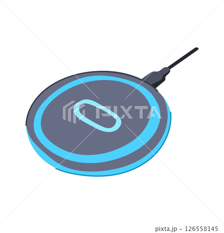 convenience wireless laptop charger cartoon vector illustration convenience wireless laptop charger cartoon vector illustration 126558145