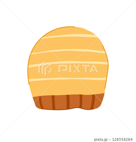 toque winter hat knit cartoon vector illustration 126558264