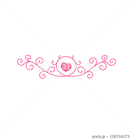 agony wedding border ornament cartoon vector illustration 126558273