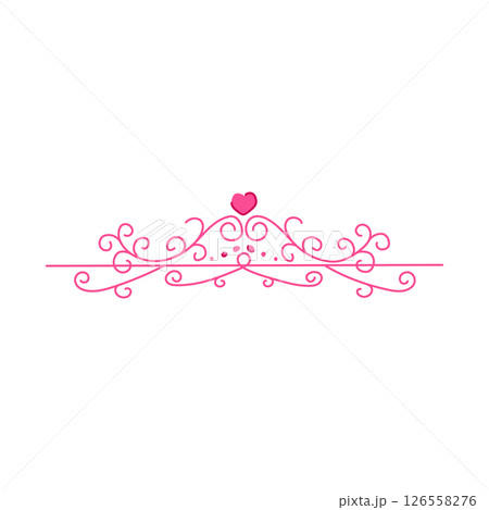 discomfort wedding border ornament cartoon vector illustration 126558276
