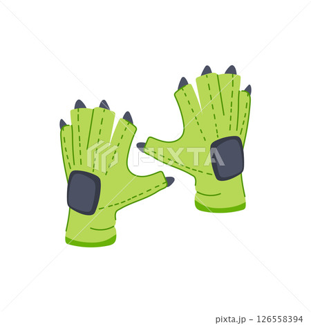 sensor vr glove cartoon vector illustration 126558394