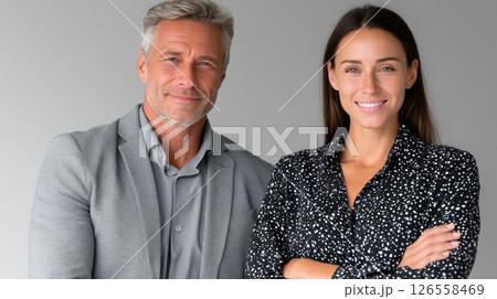 Two Successful Executives Crossed Arms Two Successful Executives Crossed Arms 126558469