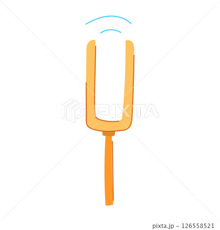 therapy tuning fork cartoon vector illustration therapy tuning fork cartoon vector illustration 126558521