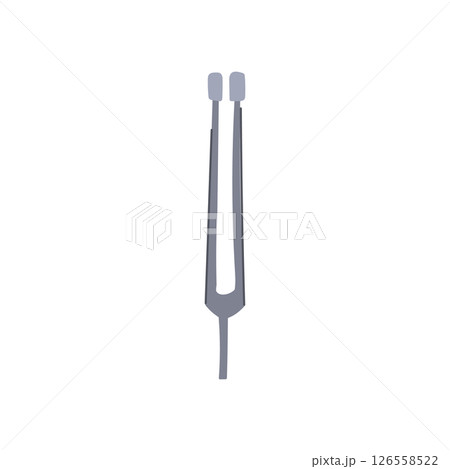 calibration tuning fork cartoon vector illustration 126558522