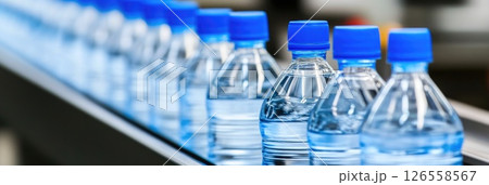 Blue-Capped Bottled Water Production Line 126558567