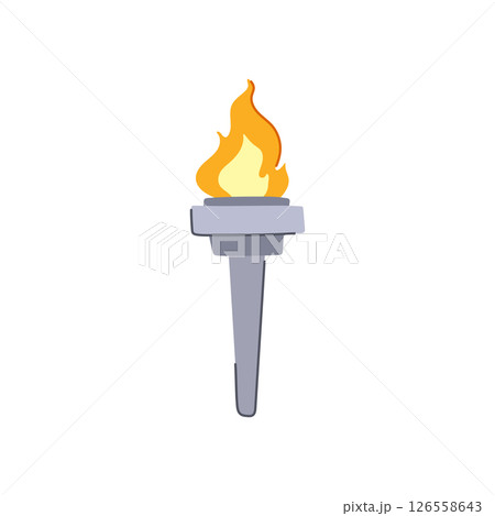 kindle torch fire cartoon vector illustration 126558643