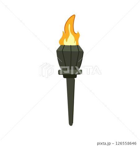 glow torch fire cartoon vector illustration glow torch fire cartoon vector illustration 126558646