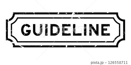 Grunge black guideline word rubber seal stamp on white background Grunge black guideline word rubber seal stamp on white background 126558711