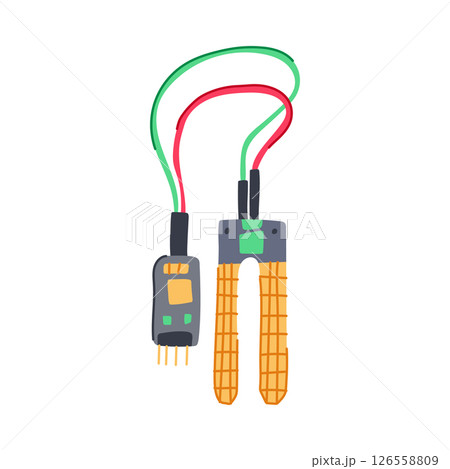 chardonnay soil moisture sensor cartoon vector illustration 126558809