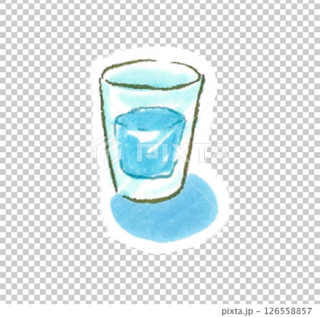 グラスに入った水 126558857