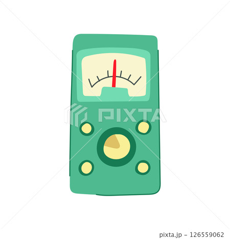 indicators retro control panel cartoon vector illustration 126559062