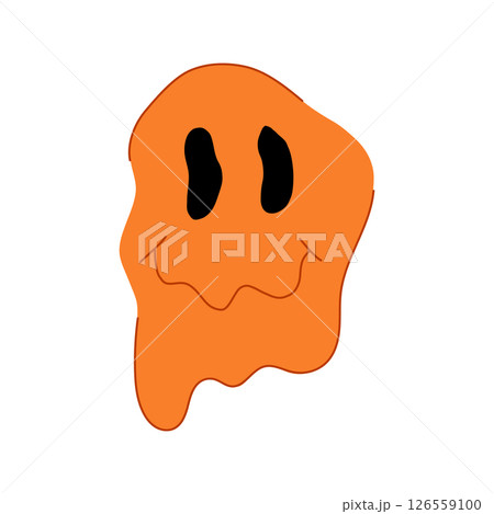 art psychedelic smile cartoon vector illustration 126559100